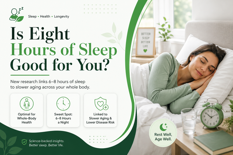 Is Eight Hours of Sleep Good? What a 500,000-Person Study Reveals About Sleep and Aging