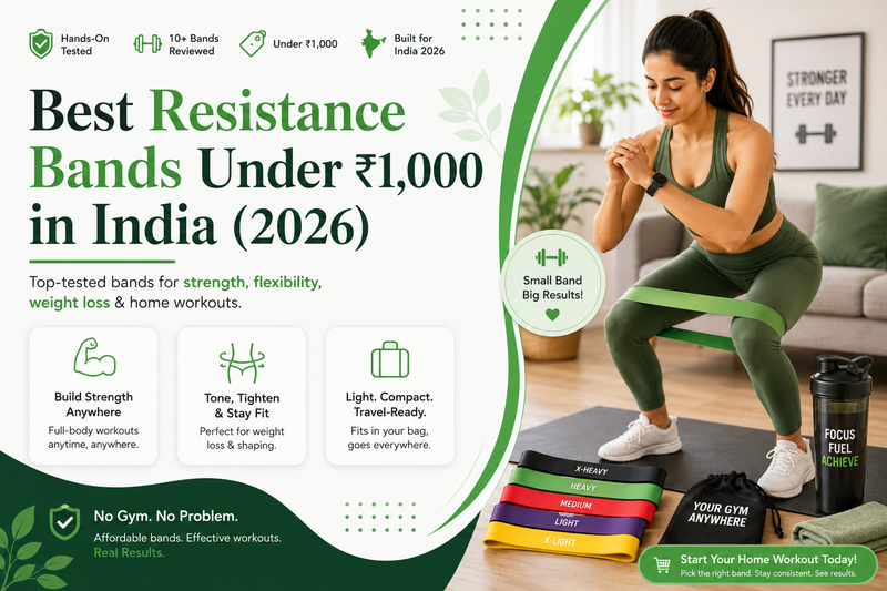 Best Resistance Bands in India Under ₹1,000 - Tested and Ranked (2026)